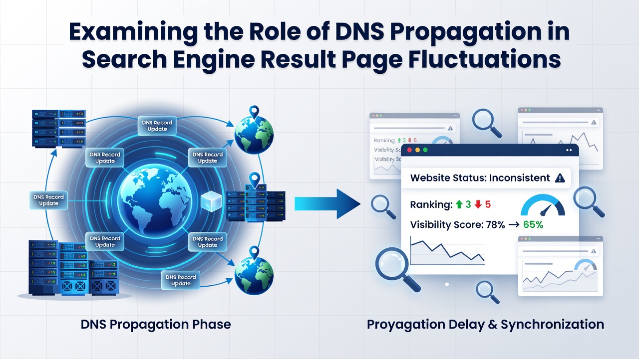Examining the Role of DNS Propagation in Search Engine Result Page Fluctuations