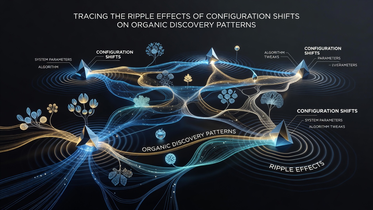 Graph illustrating traffic recovery timelines following configuration adjustments in organic search channels